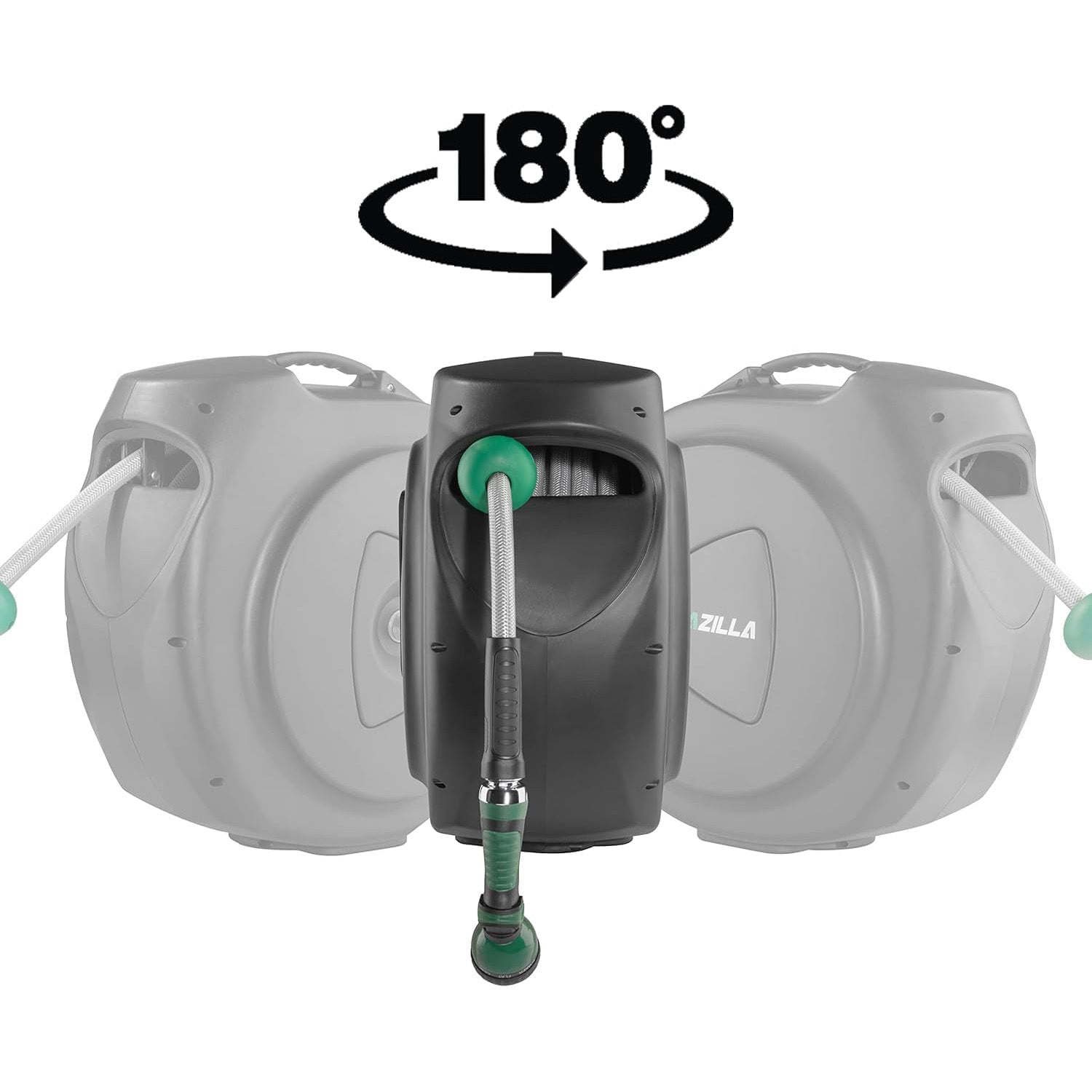 Retractable Garden Hose Reel, 100Ft x 5/8"