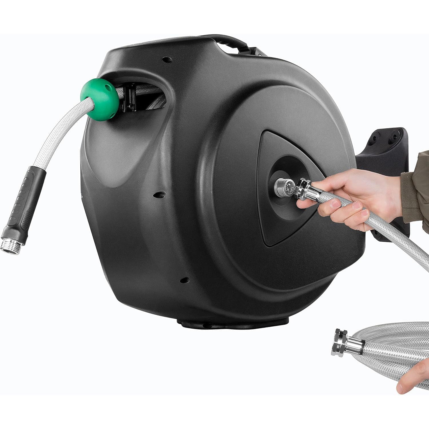Retractable Garden Hose Reel, 100Ft x 5/8"