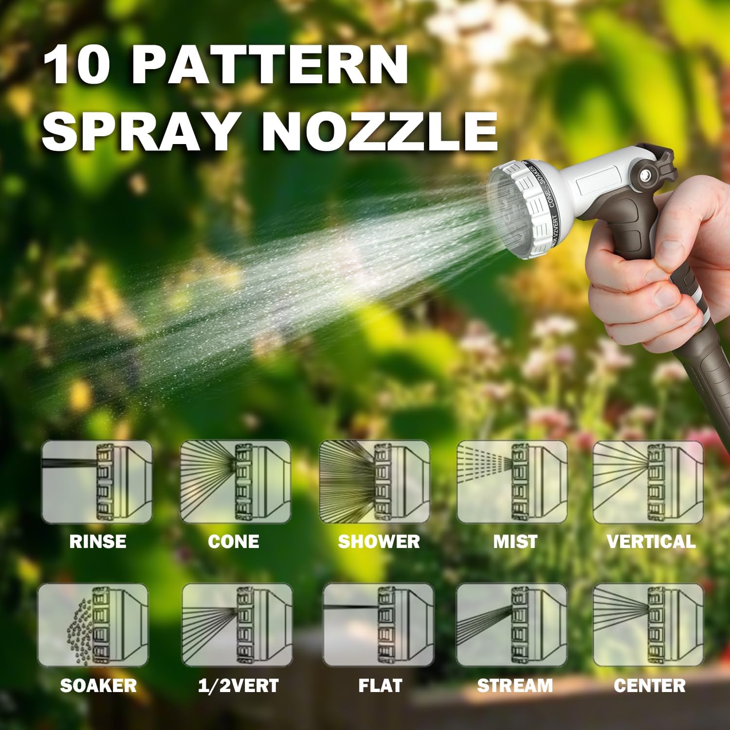 Retractable Garden Hose Reel, 5/8 in 100+6 ft