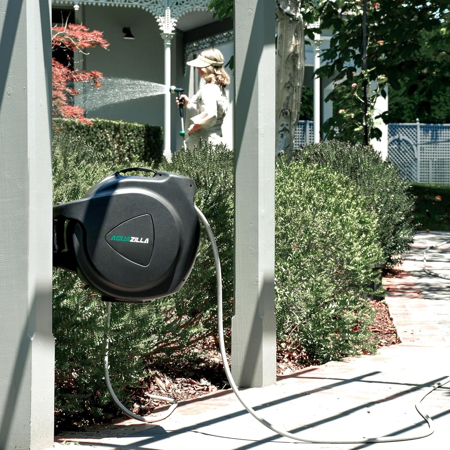 Retractable Garden Hose Reel, 120Ft x 1/2"